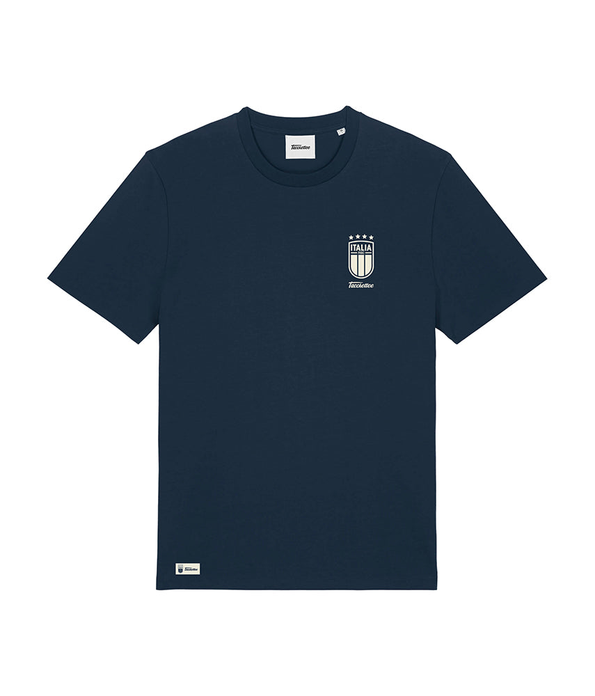 NAVY BLUE Tacchettee x Italia FIGC Printed T-shirt