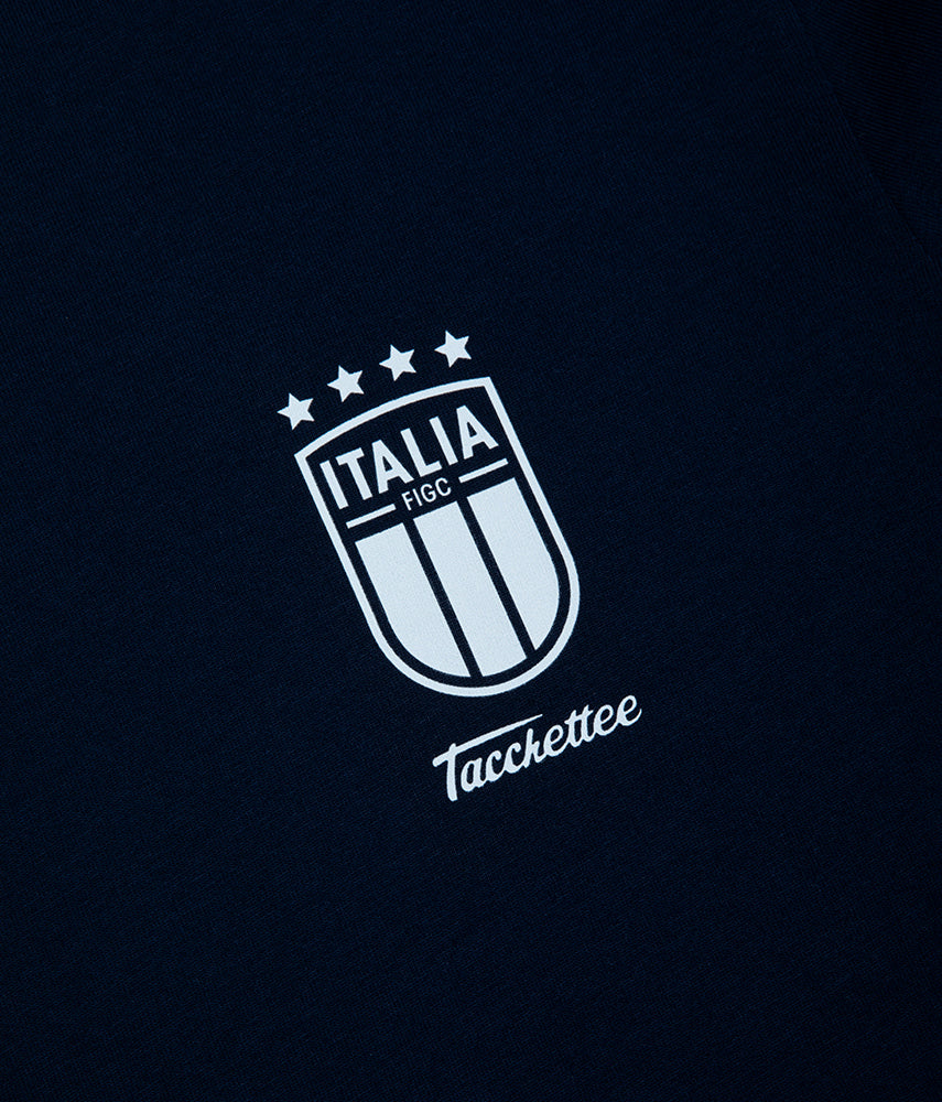 NAVY BLUE Tacchettee x Italia FIGC Printed T-shirt