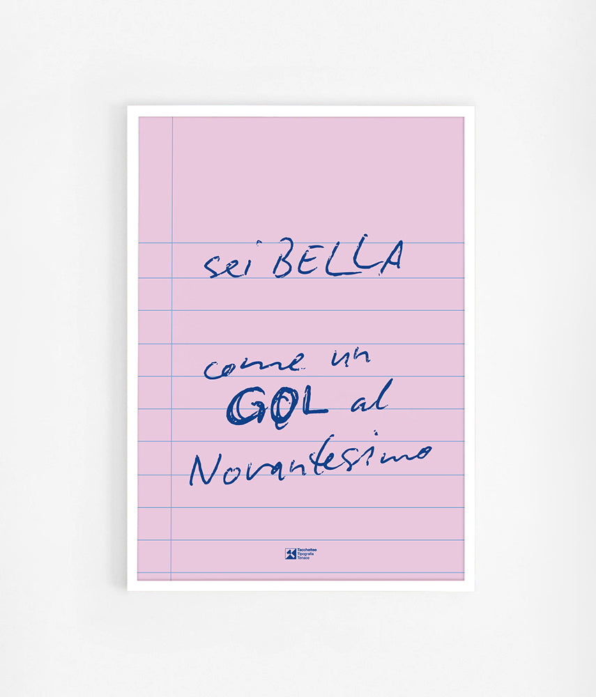 SEI BELLA COME Poster 50x70cm