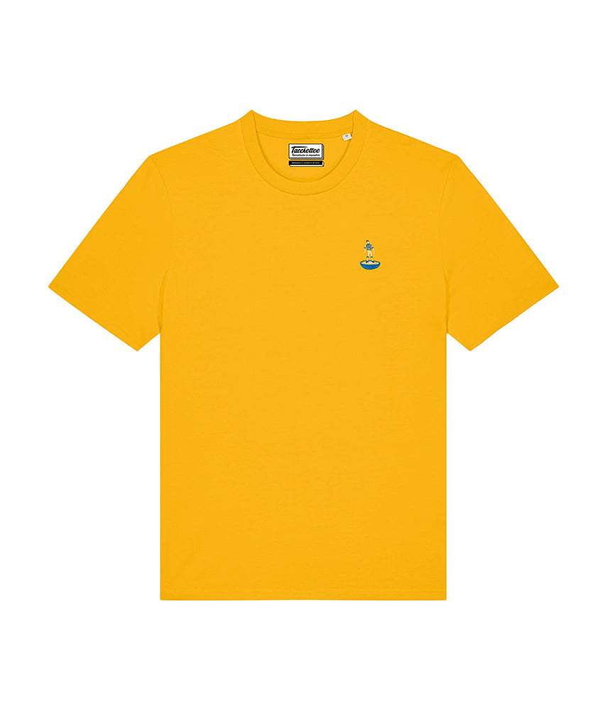 CALCIOTAVOLO GIALLOBLU T-shirt ricamata