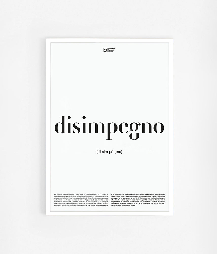 DISIMPEGNO Poster 50x70cm