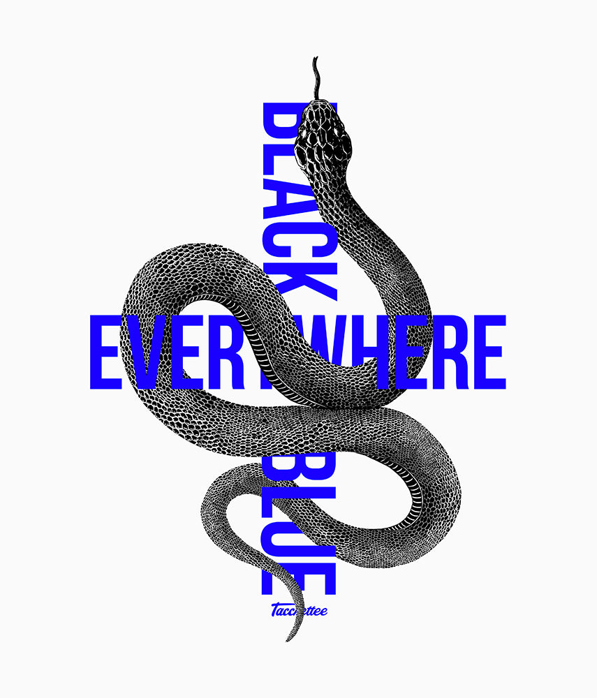 EVERYWHERE BLACK&BLUE T-shirt