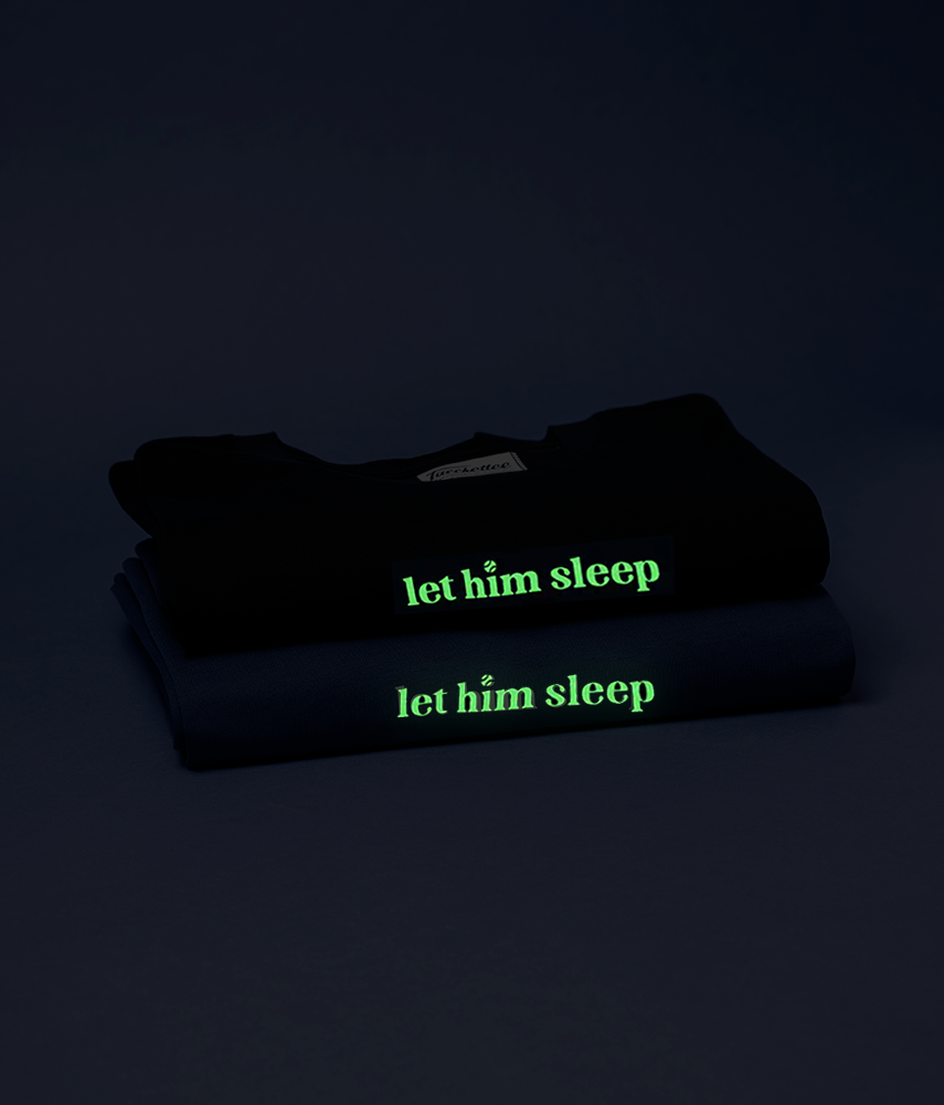 LET HIM SLEEP T-shirt Fosforescente