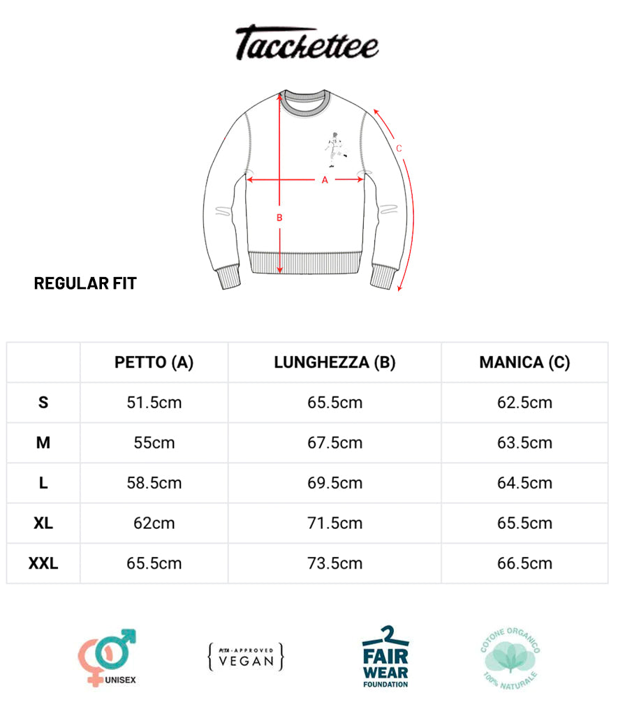 BLU MARINA Italia FIGC Felpa Girocollo